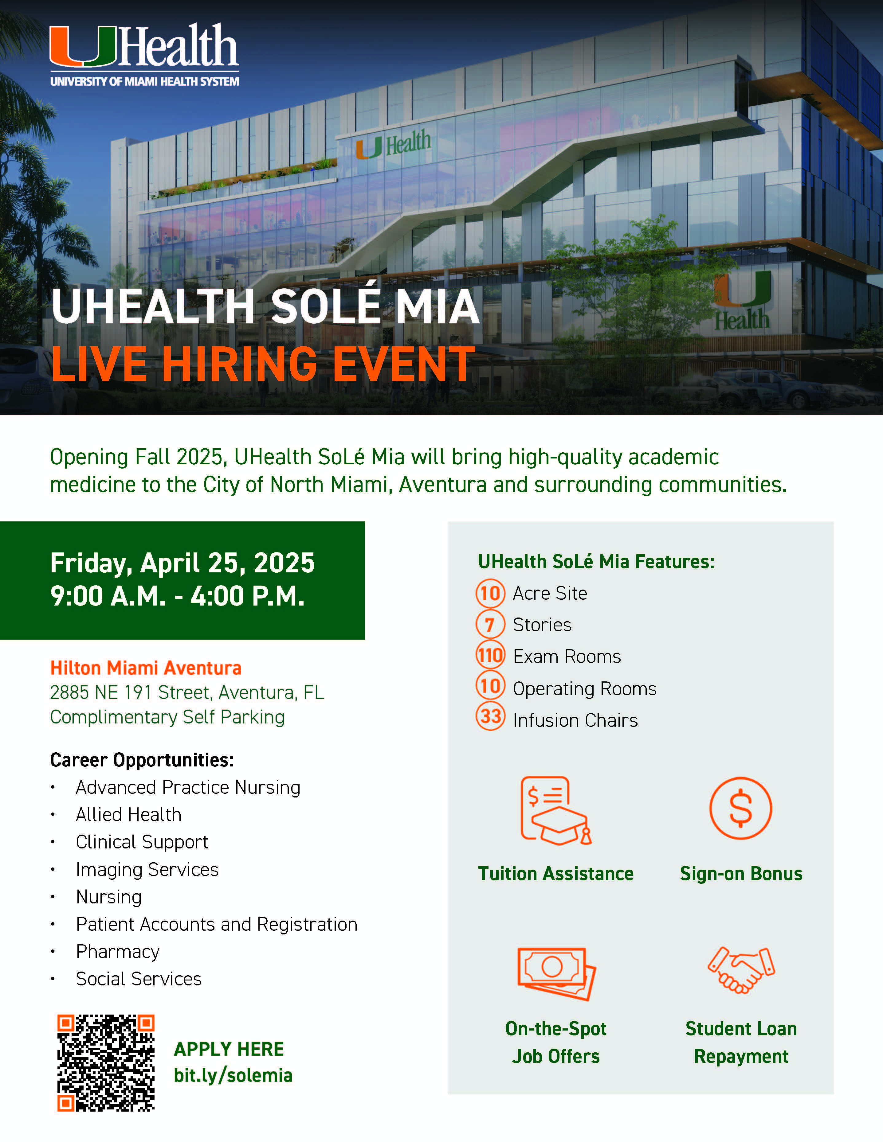 UHealth SoLé Mia Career Fair 