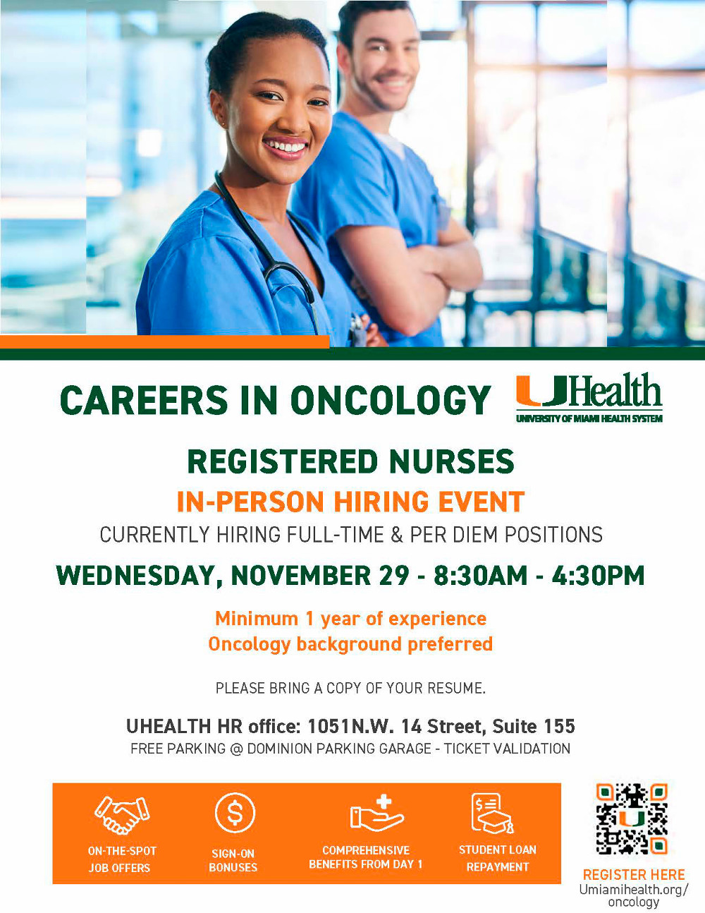 oNCOLOGY iN pERSON hIRING eVENT 11.29
