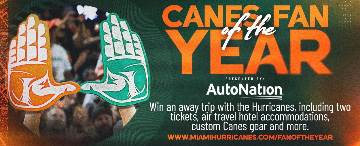 Canes Fan of the Year Banner